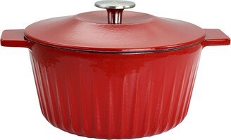 3Qt Enameled Cast Iron Dutch Oven With Lid