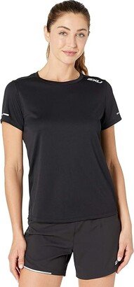 Aero T-Shirt (Black/Silver Reflective) Women's Clothing