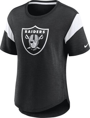 Women's Fashion Prime Logo (NFL Las Vegas Raiders) T-Shirt in Black