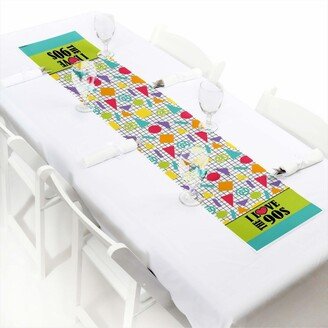 Big Dot Of Happiness 90's Throwback - Petite 1990s Party Paper Table Runner - 12 x 60 inches