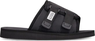 Kaw-Cab black nylon sandals