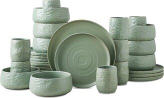 Stone by Mercer Project Stone Lain By Mercer Project Shosai 32Pc Stoneware Dinnerware Set