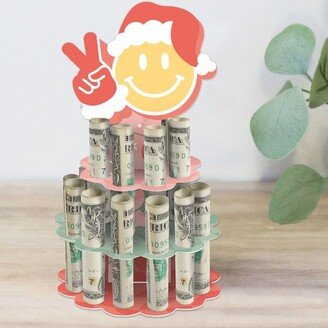 Big Dot of Happiness Groovy Christmas - DIY Pastel Holiday Party Money Holder Gift - Cash Cake-AA