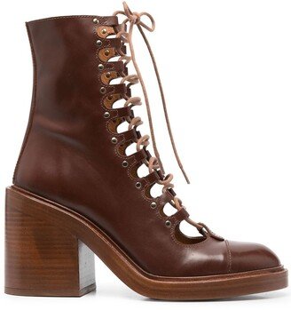 Ankle Lace-Up Fastening Boots