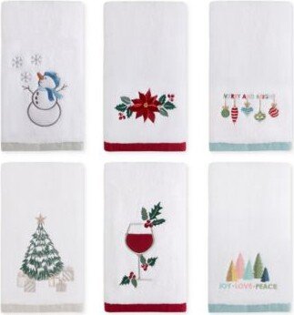Embroidered Holiday Bath Towels
