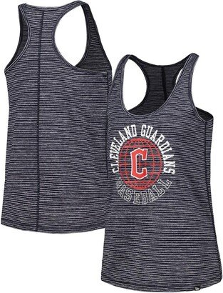 Women's Navy Cleveland Guardians Active Racerback Tank Top