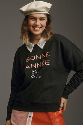 Phthalo Ruth Bonne Année Varsity Crew Pullover