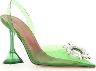 Begum Crystal-Embellished Slingback Pumps