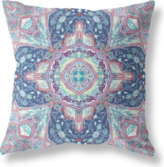 Amrita Sen Designs Buddha Flower Ceremony Broadcloth Outdoor Pillow Zip