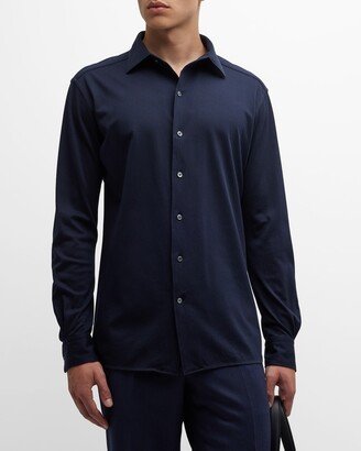 Men's Cashmere Jersey Sport Shirt