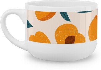 Mugs: Summer Peches - Orange Latte Mug, White, 25Oz, Orange