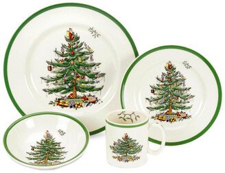 Christmas Tree 4Pc Dinnerware Place Setting