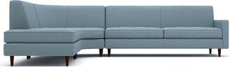 EJ Lauren Huxley 3pc Curved L-Sectional Sofa