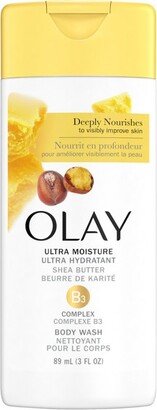 Ultra Moisture Body Wash with Shea Butter - Trial Size - 3 fl oz