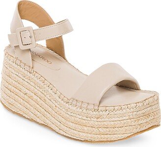 Mallorca Leather Platform Espadrille