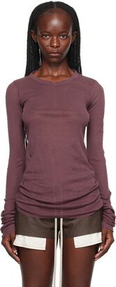 Purple Rib Long Sleeve T-Shirt