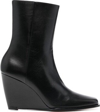 Square-Toe 90mm Ankle Boots