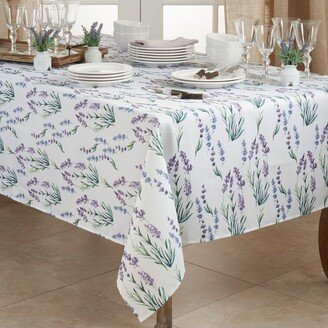 Saro Lifestyle Lavender Tablecloth, Lavender, 50