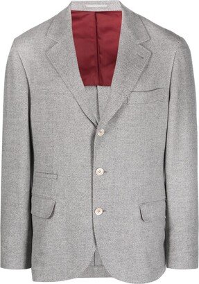 Single-Breasted Notched-Lapels Blazer