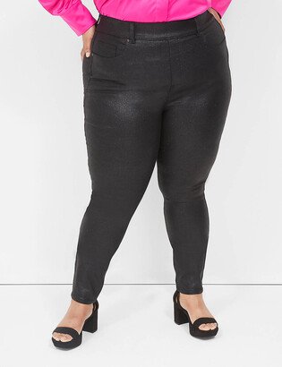 Pull-On High-Rise Sparkle Jegging