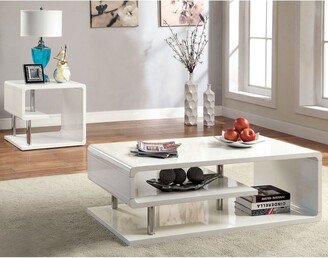 Sord Contemporary 47-inch Wood Open-Shelf 2-Piece Coffee Table and End Table Set