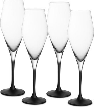 Manufacture Rock Champagne Flutes, Set of 4