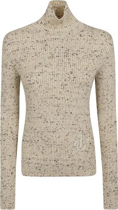 Logo Embroidered Turtleneck Sweater-AC