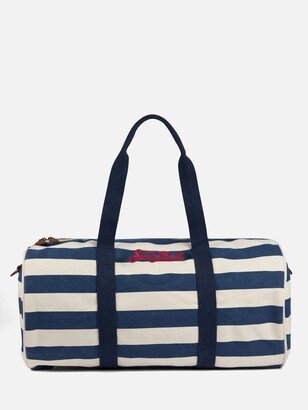 Travel Duffel Bag With Blue Stripes