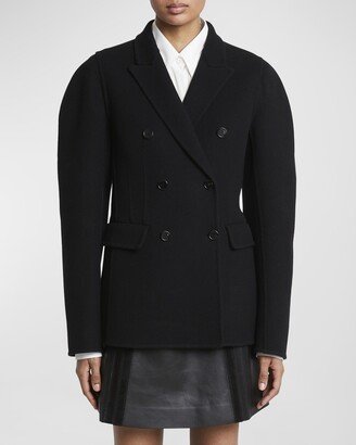 Double-Face Wool-Cashmere Double-Breasted Coat-AA