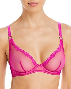 Sheer Tulle Underwire Demi Bra