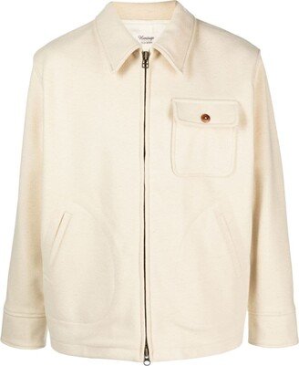 TELA GENOVA Spread-Collar Bomber Jacket