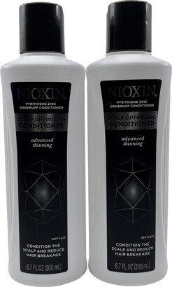 Advanced Pyrithione Zinc Dandruff Conditioner Thinning Hair 6.7 OZ 2 pack