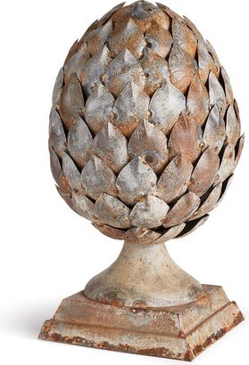 Porch & Petal Weathered Metal Artichoke Finial