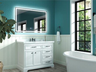 ExBrite Anti-fog LED Frameless Bathroom Mirror