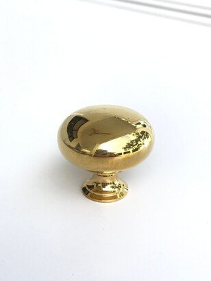 Unlacquered Brass Cabinet Knobs 