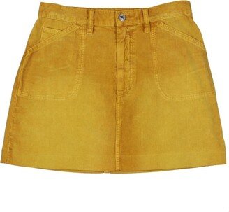 Womens Corduroy Mini Mini Skirt-AA