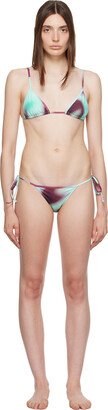 Blue & Burgundy Limmo Bikini