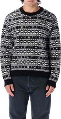 Logo Jacquard Long-Sleeved Jumper