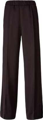 High-Waist Straight-Leg Trousers-AZ