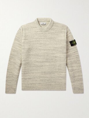 Logo-Appliquéd Wool-Blend Sweater