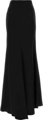 High Waist Long Skirt-AA