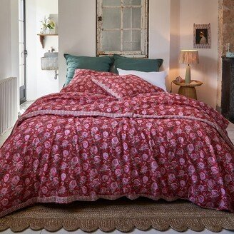 La Redoute Interieurs Paolisi Floral 100% Washed Linen & Cotton Duvet Cover