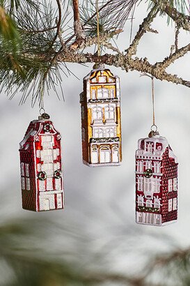 Dutch Townhouse Glass Ornament