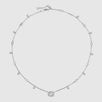 Interlocking G diamond necklace