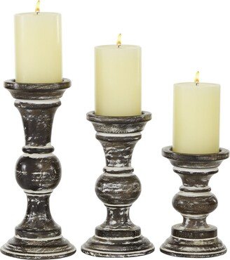 Country Cottage Candle Holder, Set of 3