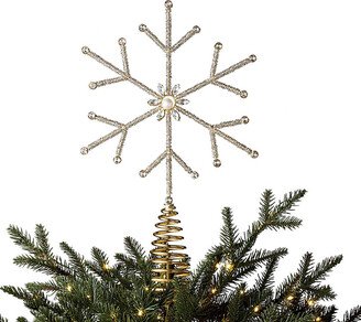 Beaded Snowflake Tree Topper