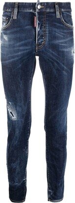 Slim-Fit Distressed-Effect Jeans