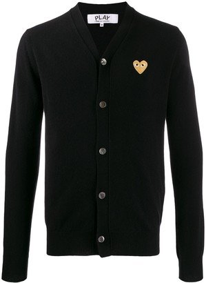 Heart Embroidered Slim Fit Cardigan