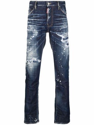 Faded Distressed Jeans