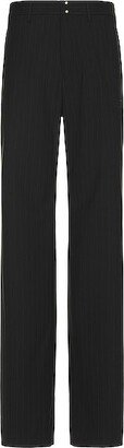 Pinstripe Pants in Black